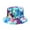 Blue, variant on Unisex Tie Dye Bucket Hat Summer Lightweight Cooling Fisherman Cap Fashion Printed Outdoor Travel Beach Hat for Men Women Wide Brim Foldable Daily Casual Sun Hat Orange