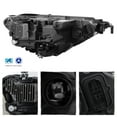 thumbnail image 2 of AKKON - Fits 2019 2020 2021 Volkswagen Jetta LED Tube DRL Running Lamp Projector Black Headlight Driver Left Side, 2 of 7