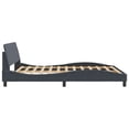 thumbnail image 5 of vidaXL Bed Frame without Mattress Platform Bedstead Bed Base Dark Gray Velvet, 5 of 8