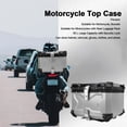 thumbnail image 3 of Aluminum Alloy Motorcycle Top Case 55L Waterproof with Safety Lock Helmet Storage for Scooters and Motorcycles, 3 of 7