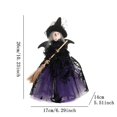 thumbnail image 2 of Halloween Witch Doll Home Party Decoration Handmade Cloth Ornament for Festive Scary Atmosphere, 2 of 2