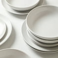 thumbnail image 3 of Earth & Clay Mia 12-Piece Dinnerware Set Stoneware, White, 3 of 8