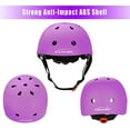 thumbnail image 4 of KAMUGO Helmets for Kids Set,Cycling Purple Helmet with Knee Pads, Elbow Pads and Wrist Guards for Toddlers Skateboard, 4 of 6