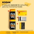 thumbnail image 3 of KODAK Mini 2 Retro 4PASS Impresora de Fotos Portátil (5,3x8,6cm) + Pack con 68 Hojas, Blanco, 3 of 5