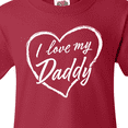 thumbnail image 4 of Inktastic I Love My Daddy in White Chalk Heart Youth T-Shirt, 4 of 5