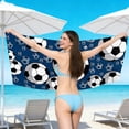 thumbnail image 6 of LACKUST Large Quick Dry Microfiber Soccer Beach Towel - Lightweight Sports Towel for Pool Travel Gym, Soccer Print for Ki-ds Adults, 6 of 6