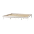 thumbnail image 6 of Manor Park Pine Wood Elevated Platform Bed Frame, King, White, 6 of 15