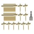 thumbnail image 2 of 50 Uds sujetadores para cercas de alambre, clavos para cercas de alambre con destornillador, instalación rápida de grapas fuertes para cercas tejidas Zulema Clavos para cercas de alambre, 2 of 5