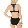 thumbnail image 4 of Nike BLACK Onyx Flash Metallic Cut-Out One-Piece Swimsuit, US Small, 4 of 4