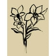thumbnail image 2 of Vess, June Erica 19x24 White Modern Wood Framed Museum Art Print Titled - Inkwash Floral I, 2 of 4