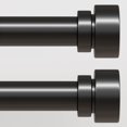 thumbnail image 1 of Juego de barras de cortina Lootkell Modern Black de 71 a 122 cm, ajustable, 1 of 9