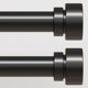 thumbnail image 1 of Juego de barras de cortina Lootkell Modern Black de 71 a 122 cm, ajustable, 1 of 9