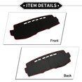 thumbnail image 5 of Unique Bargains Dash Cover Compatible for Toyota Innova 2004-2014, Non-Slip Polyester Black Red Center Console, 5 of 6