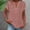 Pink, variant on Linen Tops for Women V Neck T Shirts Womens Summer Tops Button Up T-shirts Muslin Shirt Gauze Shirts Short Sleeve Tops Women Clothing Women's Tops, Tees & Blouses Casual Tshirts Pink 2XL
