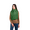 Green, variant on Saol Aran Leaf Scarf- Natural
