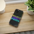 thumbnail image 5 of DistinctInk Clear Hybrid Case for Apple iPhone 15 Plus (6.7" Screen) - Believe Beginning Blissful - Lightweight Grip, 5 of 9