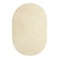 thumbnail image 7 of Unique Loom Solid Shag Collection Area Rug (5' 3" x 8' Oval Pure Ivory), 7 of 7