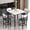 White, variant on LinkRomat 5-Piece Dining Table Set for 4, Counter Height Kitchen Table and Chairs, Modern Small Dining Room Table Set with Upholstered Seats for Apartment or Small Spaces, White