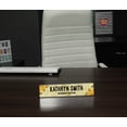 thumbnail image 4 of Printtoo Personalized Desk Name Plate Pretty Wood Texture Custom Acrylic Office Desk Name Plate Accessory 2x8 Inches, 4 of 5