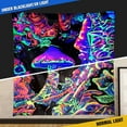 thumbnail image 2 of Blacklight Mushroom Tapestry, Trippy Upright Tapestry Glow In The Dark, UV Reactive Black Light Tapestries Posters Wall Hanging for Backdrop Bedroom Dorm Living Room Decor 50''x60", 2 of 7