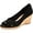 Black, variant on CHARTER CLUB Womens Black 1/2" Platform Crisscross Strap Cork-Like Padded Toniie Round Toe Wedge Slip On Slide Sandals Shoes 10 M