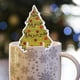 thumbnail image 3 of Decoraciones navideñas, adornos navideños, regalos navideños, tarjeta de decoración de copa de vino tinto de Navidad, gorro de Papá Noel, tarjeta de fiesta, decoración de copa de vino, centro comercia, 3 of 5