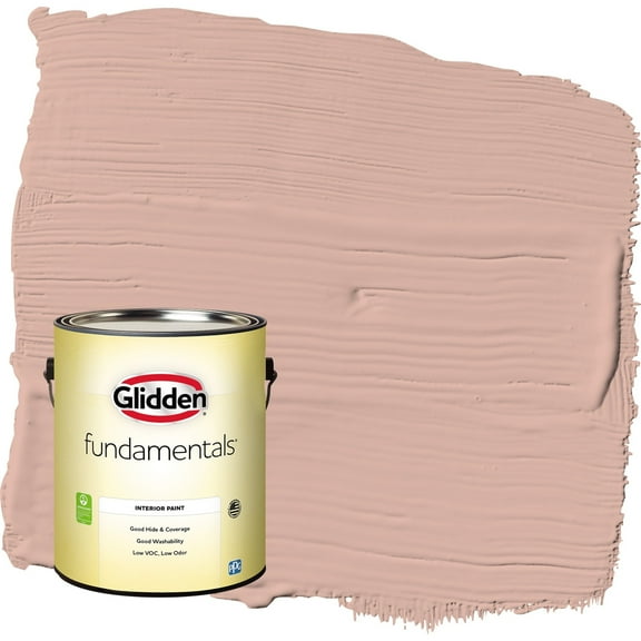 Glidden Fundamentals Sandpaper / Orange Flat Interior Paint, 1 Gallon