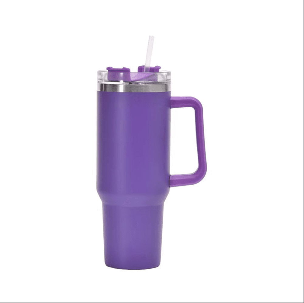 40 oz Tumbler With Handle Stainless Steel Insulation Glass Travel Mug