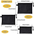 thumbnail image 2 of Juego de 6 Bolsas de Malla con Cierre - Bolsas Multiusos Transparentes para Oficina, Cosméticos y Suministros, 2 of 8
