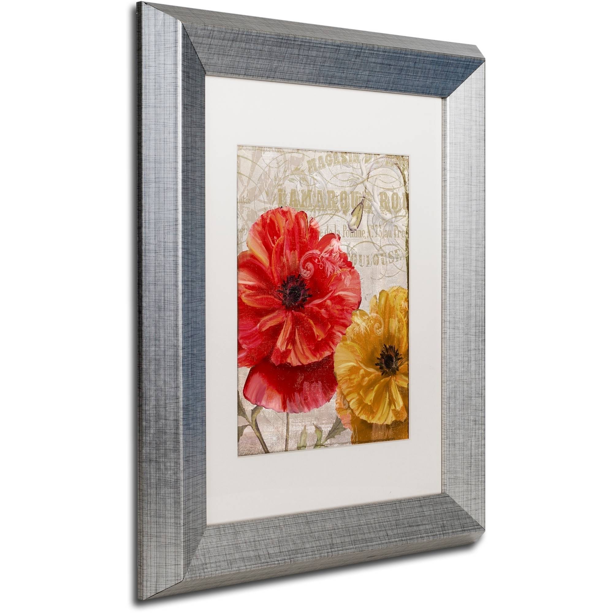 Trademark Fine Art "March" Canvas Art by Color Bakery White Matte, Silver Frame