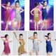 thumbnail image 1 of Disfraz de baile latino para niños, traje de competición con borlas y lentejuelas (vestido + manga de mano + pendientes de borla), 1 of 2
