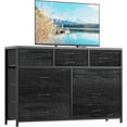 thumbnail image 4 of Historyli Cómoda de tela con 10 cajones para dormitorio,moderna cómoda,organizador de almacenamiento grande y ligero con compartimentos de tela para sala de estar y pasillo,mueble de TV de 139 cm, 4 of 7