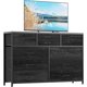 thumbnail image 3 of Historyli Cómoda de tela con 10 cajones para dormitorio,moderna cómoda,organizador de almacenamiento grande y ligero con compartimentos de tela para sala de estar y pasillo,mueble de TV de 139 cm, 3 of 7