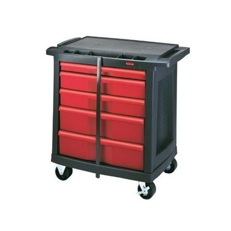 Rubbermaid Commercial Products Mobile Work Centers Utility Cart
