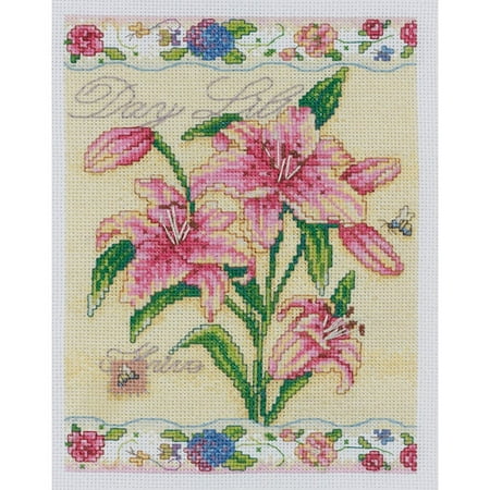 Bucilla Counted Cross Stitch Kit, Day Lilies