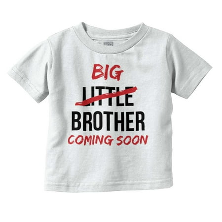 

Brother Boys Toddler Tshirts Tees T-Shirts Big Little Coming Soon Cute Son Shower Birthday