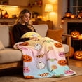 thumbnail image 4 of Halloween Decorations Savings, Tarmeek Halloween Throw Blanket Flannel Soft Warm Fleece Decorative Festive Decor for Sofa Bed Couch All Season Lightweight Vacuum Packed, Halloween Decor, 4 of 9