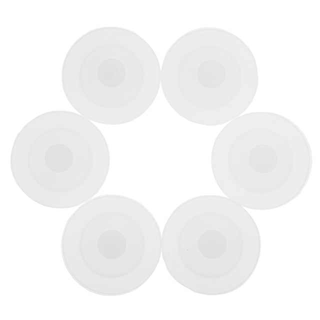 6 tapones redondos antiderrames, reutilizables, de silicona, para tapa de botella.