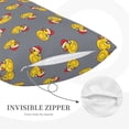 thumbnail image 5 of Fotbe Christmas hat duck Pillow Cases - Envelope Closure - Luxury, Extra Soft, Cooling Pillow Covers - Wrinkle, Fade, Stain Resistant-20"x30", 5 of 8