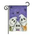 thumbnail image 2 of Breeze Decor 12055 Halloween 3 Ghosts 2-Sided Vertical Impression House Flag - 28 x 40 in., 2 of 2