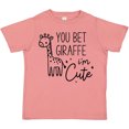 thumbnail image 3 of Inktastic You Bet Giraffe I'm Cute Funny Animal Boys or Girls Toddler T-Shirt, 3 of 5