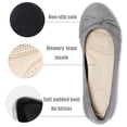 thumbnail image 3 of Ataiwee Women's Wide Width Flat Shoes, Classic Soft Round Toe Cute Bow Design Ballet Flats.(2109004,GR/MF,12 Wide), 3 of 6