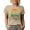Tan, variant on Best Cat Mom Ever with Paws and a Kitty, Tan T-Shirt, Small