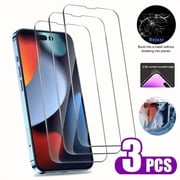 iPhone X Crystal Clear Tempered Glass Screen Protector, Strong 9H Hardness, Edge-to-Edge Coverage, Scratch Resistant, Fingerprint Resistant - Pack of 3