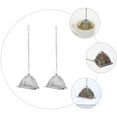 thumbnail image 2 of infusores de té de metal, filtro de té suelto de acero inoxidable, colador de té con forma de pirámide., 2 of 8