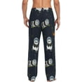 thumbnail image 7 of FREEAMG Men's Pajama Pants with Pockets Sleepwear Lounge Pants Stretch Casual Galaxy Astronaut Panda, 7 of 7