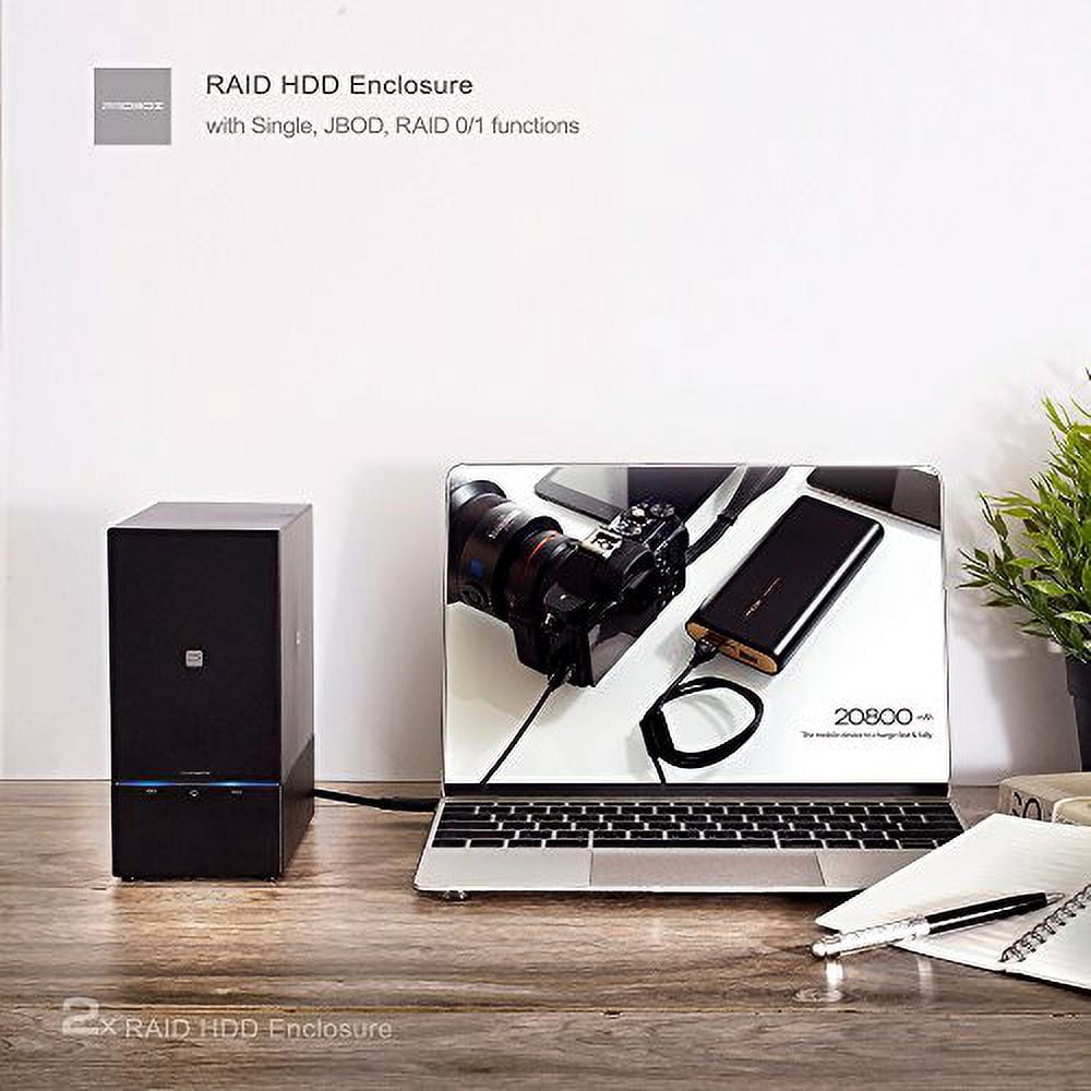 USB 3.2 2 Bay 3.5-inch SATA Hard Drive Enclosure - USB Type C 10Gbps (HUR5-SU31C)