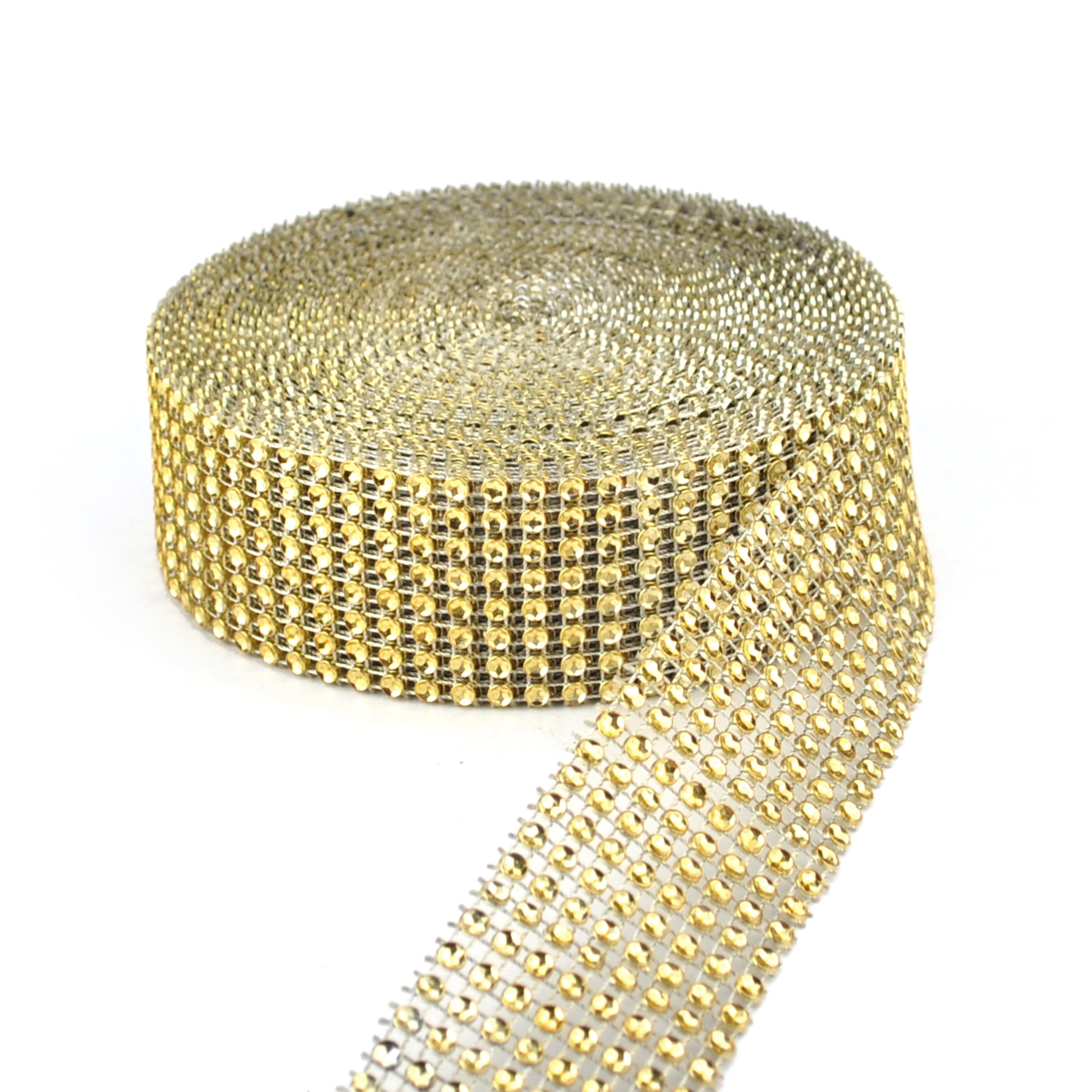 Gold Rhinestone Ribbon 32” – Homecoming Supplies