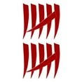 thumbnail image 1 of 12 Pieces 4 Inch  Feathers Fletchings Vanes Red, 1 of 9