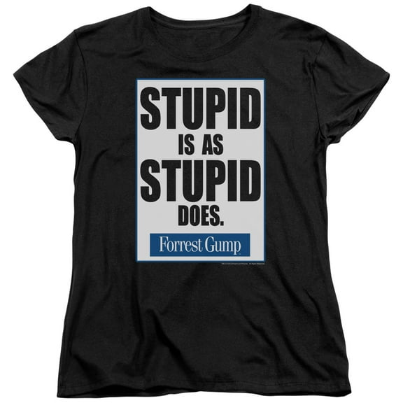 Forrest Gump - Stupid Is - Women's Short Sleeve Shirt - Small